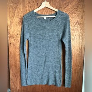 HALOGEN Charcoal Gray Pullover Crewneck Sweater Womens Large